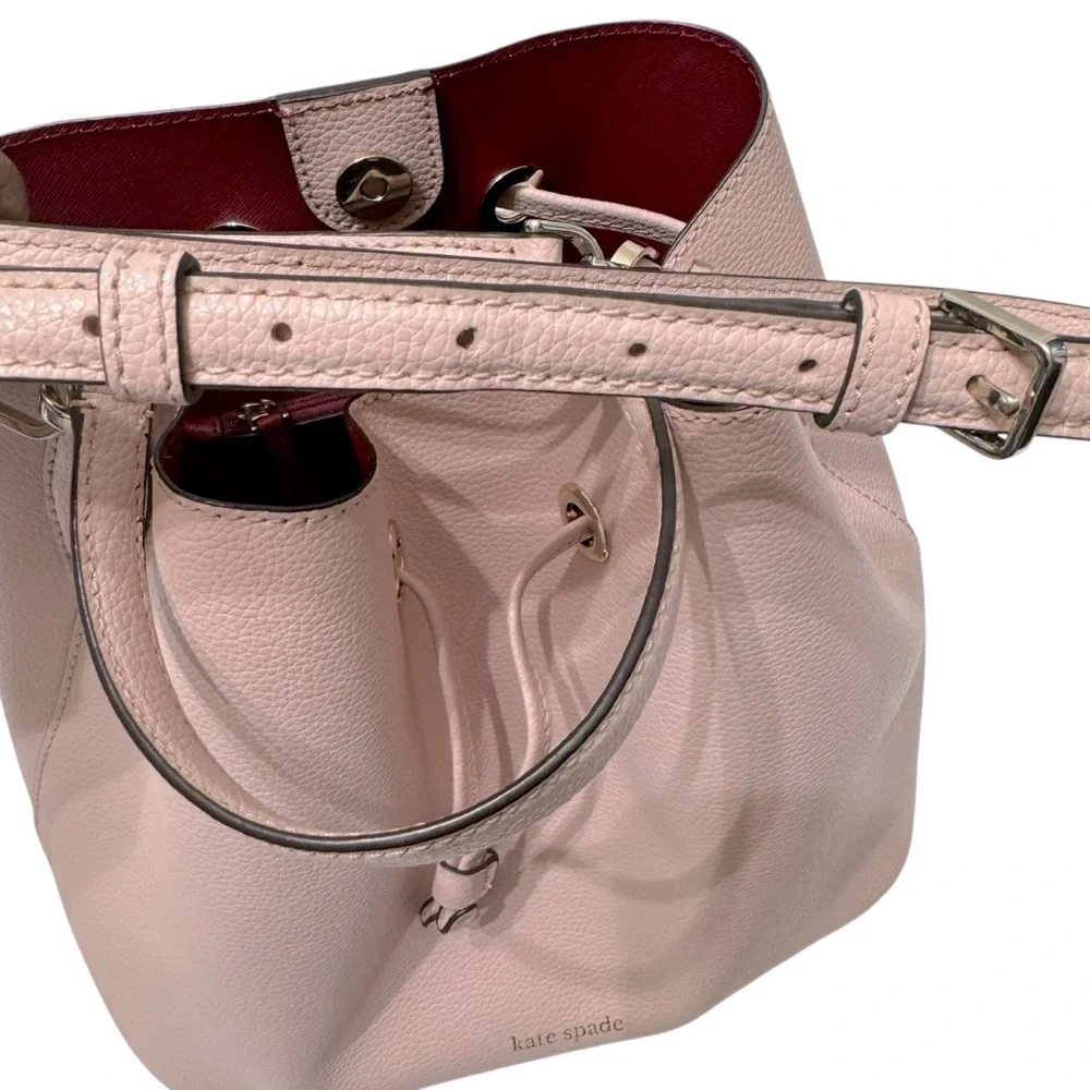 Kate Spade New York Eva Large Bucket Tote shoulder‎ Crossbody Bag Soft Rose